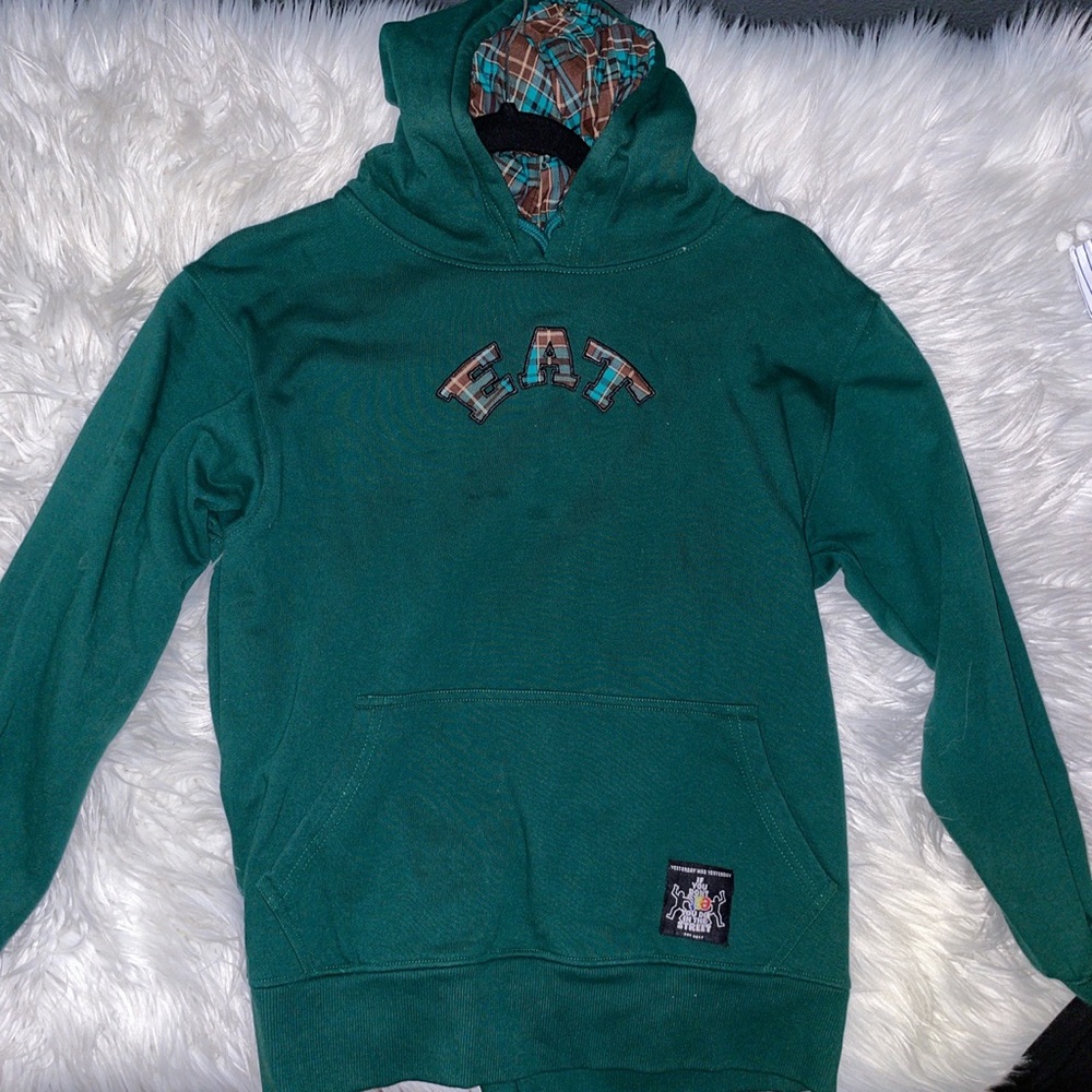 All Homage - Elevate All the Time (EAT) Plaid Hoodie Sweatshirt